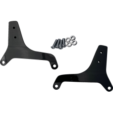 Drag Specialties Side Plates - Black - 1504-0129 Sissy Bar Side Plates