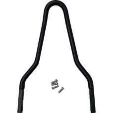 Drag Specialties Sissy Bar - Black - 10.12"H x 8.75"W - 1501-0765 Round Sissy Bar