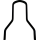 Drag Specialties Square Sissy Bar - Black - 10.14" H x 8.75" W - 1501-0766 Square Sissy Bar
