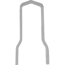 Drag Specialties Square Sissy Bar - Chrome - 11.10" H x 6.69" W - 1501-0785 Square Sissy Bar