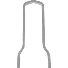 Drag Specialties Square Sissy Bar - Chrome - 12.5" H x 7.5" W - 1501-0770 Square Sissy Bar