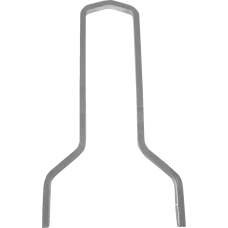 Drag Specialties Square Sissy Bar - Chrome - 15.5" H x 11" W - 1501-0776 Square Sissy Bar