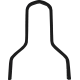 Drag Specialties Square Sissy Bar - Short - Black - 11" H x 11" W - 1501-0779 Square Sissy Bar