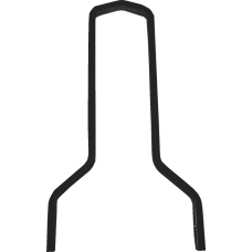 Drag Specialties Square Sissy Bar - Tall - Black - 15.5" H x 11" W - 1501-0780 Square Sissy Bar