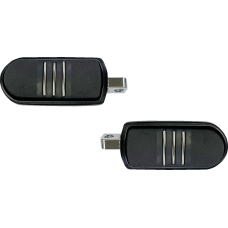 Drag Specialties Sweeper Foot Pegs - Black - FX - 1620-2480 Sweeper Foot Pegs