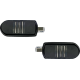 Drag Specialties Sweeper Foot Pegs - Black - FX - 1620-2480 Sweeper Foot Pegs