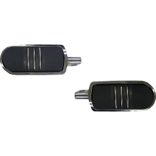 Drag Specialties Sweeper Foot Pegs - Chrome - FX - 1620-2479 Sweeper Foot Pegs