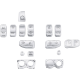 Drag Specialties Switch Caps - Chrome - 0616-0393 Switch Cap Kit