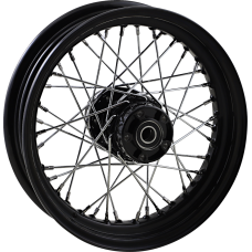 Drag Specialties Wheel - Laced - 40 Spoke - Rear - Black - 16x3 - '86-'99 Touring - 0204-0672 Replacement Laced Wheel