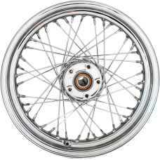 Drag Specialties Wheel - Laced - 40 Spoke - Rear - Chrome - 16x3 - '86-'99 Touring - 0204-0670 Replacement Laced Wheel