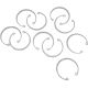 Eastern Motorcycle Parts Snap Rings - Access Door/Countershaft - For 5-Speed - DS-188057  A-35021-89