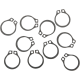 Eastern Motorcycle Parts Snap Rings - Foot Shift Lever/Pivot Pin - DS-188016  A-11031