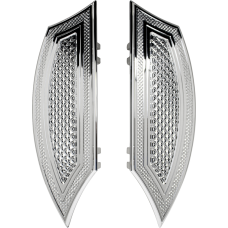 Eddie Trotta Designs 3/4 Crosscut Floorboards - Driver - Chrome - 1621-1161  TC-553-3/4