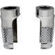 Eddie Trotta Designs Fork Slider Covers - Chrome - Cross-Cut - 0411-0257  TC-WT962