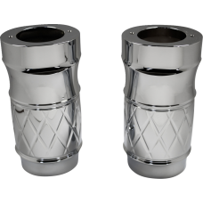 Eddie Trotta Designs Fork Slider Covers - Chrome - Platinum-Cut - 0411-0259  TC-WT963