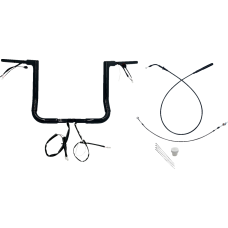 Fat Baggers Inc. 1-1/2" EZ Install Flat Top Handlebar - 14" - Black - 0601-6847  649014-B