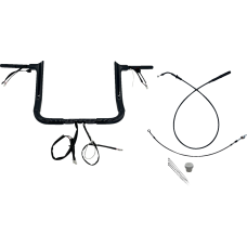 Fat Baggers Inc. 1-1/2" EZ Install Pointed Top Handlebar - 12" - Black - 0601-6853  849012-B