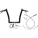 Fat Baggers Inc. 1-1/2" EZ Install Pointed Top Handlebar - 14" - Black - 0601-6857  849914-B