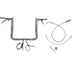 Fat Baggers Inc. 1-1/2" EZ Install Pointed Top Handlebar - 14" - Chrome - 0601-6854 849014