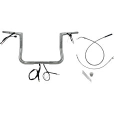 Fat Baggers Inc. 1-1/4" EZ Install Flat Top Handlebar - 12" - Chrome - 0601-6820 749012