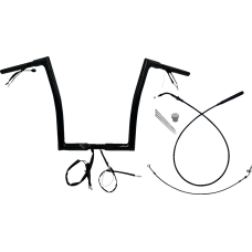 Fat Baggers Inc. 1-1/4" EZ Install Flat Top Handlebar - 14" - Black - 0601-6825  749914-B