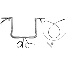 Fat Baggers Inc. 1-1/4" EZ Install Flat Top Handlebar - 14" - Chrome - 0601-6822 749014