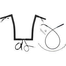Fat Baggers Inc. 1-1/4" EZ Install Flat Top Handlebar - 16" - Black - 0601-6827  749916-B