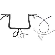 Fat Baggers Inc. 1-1/4" EZ Install Pointed Top Handlebar - 11" - Black - 0601-6829  949011-B