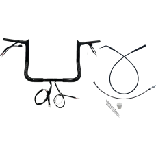 Fat Baggers Inc. 1-1/4" EZ Install Pointed Top Handlebar - 12" - Black - 0601-6831  949012-B