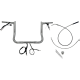Fat Baggers Inc. 1-1/4" EZ Install Pointed Top Handlebar - 12" - Chrome - 0601-6830 949012