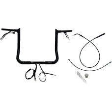 Fat Baggers Inc. 1-1/4" EZ Install Pointed Top Handlebar - 14" - Black - 0601-6833  949014-B