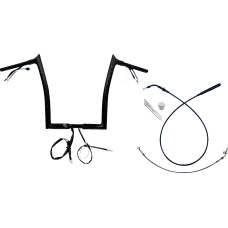 Fat Baggers Inc. 1-1/4" EZ Install Pointed Top Handlebar - 14" - Black - 0601-6835  949914-B