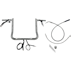 Fat Baggers Inc. 1-1/4" EZ Install Pointed Top Handlebar - 14" - Chrome - 0601-6832 949014