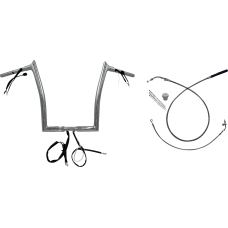 Fat Baggers Inc. 1-1/4" EZ Install Pointed Top Handlebar - 14" - Chrome - 0601-6834 949914