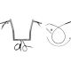 Fat Baggers Inc. 1-1/4" EZ Install Pointed Top Handlebar - 14" - Chrome - 0601-6834 949914