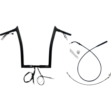 Fat Baggers Inc. 1-1/4" EZ Install Pointed Top Handlebar - 16" - Black - 0601-6837  949916-B