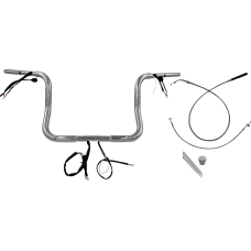 Fat Baggers Inc. 1-1/4" EZ Install Round Top Handlebar - 12" - Chrome - 0601-6838 939012