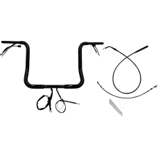 Fat Baggers Inc. 1-1/4" EZ Install Round Top Handlebar - 14" - Black - 0601-6841  939014-B