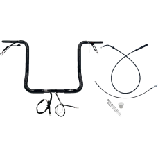 Fat Baggers Inc. 1-1/4" EZ Install Round Top Handlebar - 16" - Black - 0601-6843  939016-B