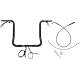 Fat Baggers Inc. 1-1/4" EZ Install Round Top Handlebar - 16" - Black - 0601-6843  939016-B
