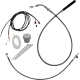 Fat Baggers Inc. EZ Install Kit - +4" - FLHT, FLHX - Braided - 0662-1213 119012
