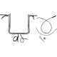 Fat Baggers Inc. EZ Install Wired Handlebar Kit - 1-1/2" - Pointed Top - 16" - Chrome - 0601-6866 849016