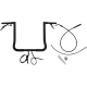 Fat Baggers Inc. EZ Install Wired Handlebar Kit - 1-1/4" - Flat Top - 16" - Black - 0601-6861  749016-B