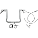 Fat Baggers Inc. EZ Install Wired Handlebar Kit - 1-1/4" - Flat Top - 16" - Chrome - 0601-6860 749016
