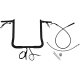 Fat Baggers Inc. EZ Install Wired Handlebar Kit - 1-1/4" - Pointed Top - 16" - Black - 0601-6863  949016-B