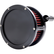Feuling Parts BA Air Cleaner Kit - Black with Red Filter - '93-'99 Evolution Big Twin - 1010-3317 5463