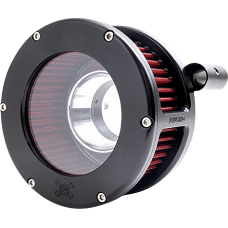 Feuling Parts BA Air Cleaner Kit - Black/Clear with Red Filter - '93-'99 Evolution Big Twin - 1010-3318 5464