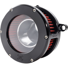 Feuling Parts BA Air Cleaner Kit - Black/Clear with Red Filter - M8 - 1010-3322 5474