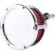 Feuling Parts BA Air Cleaner Kit - Chrome with Red Filter - '08-'17 Dyna/Softail/Touring - 1010-3315 5457