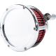 Feuling Parts BA Air Cleaner Kit - Chrome with Red Filter - Twin Cam - 1010-3311 5447